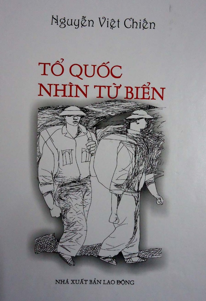 Ảnh bìa của tập trường ca tổ quốc nhìn từ biển